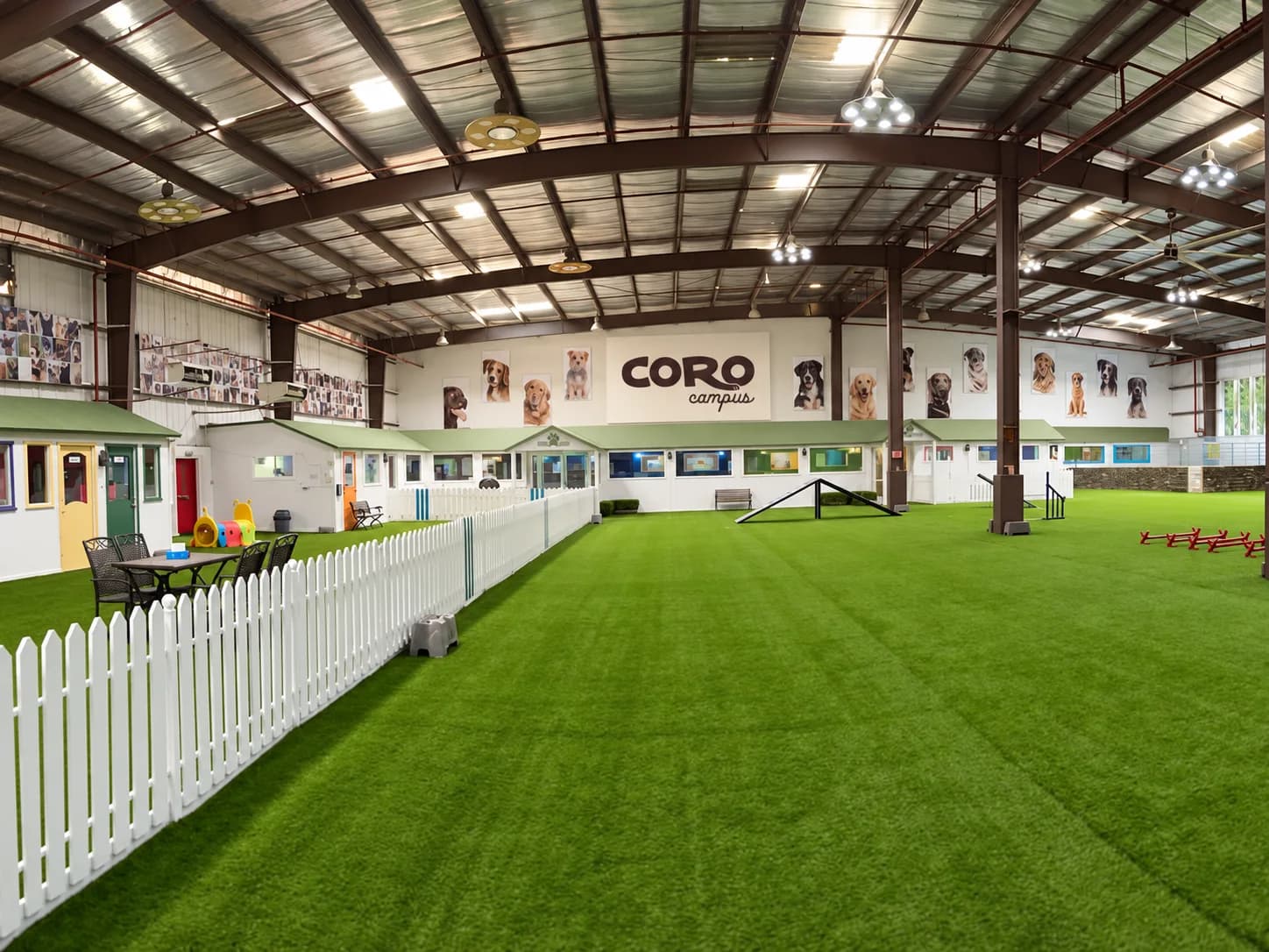 The Flagship indoor park with its high roof and open turf